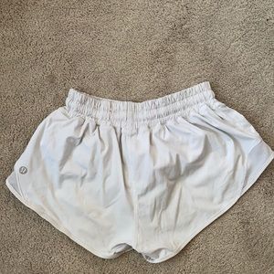 Lululemon white athletic shorts